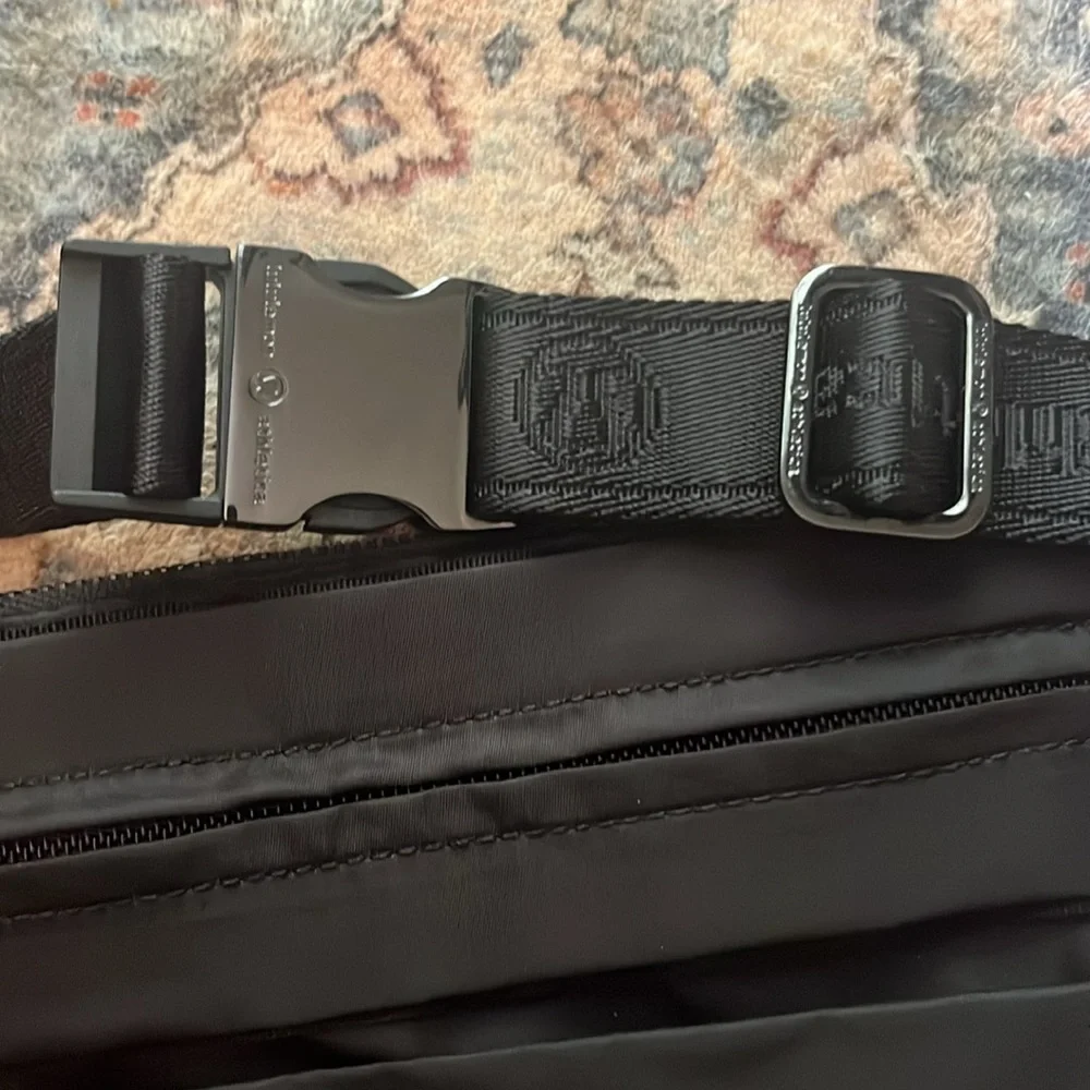 lululemon athletica Black Quilted Crossbody Bag